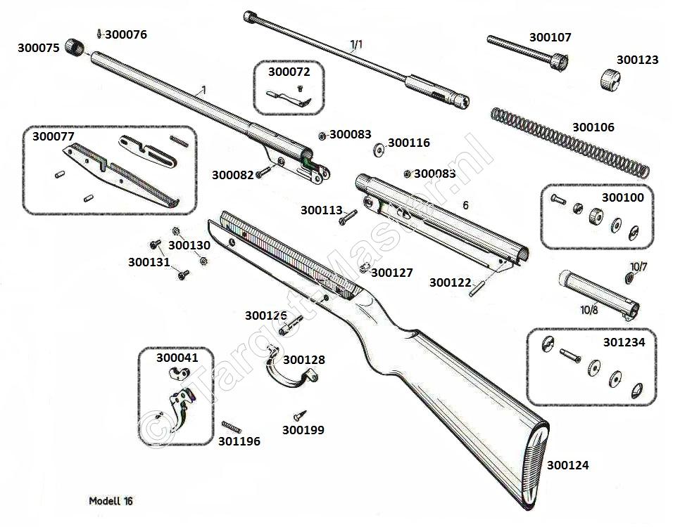 16, Parts Drawing Diana 16